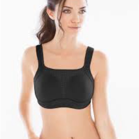 Soma Max Support Underwire Black Women's Sports Bra 38DDD EUC - Picture 1 of 5